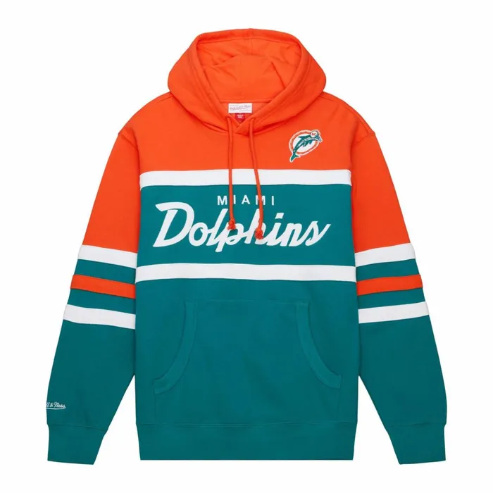 Men039s Hoodies and Sweatshirts Mitchell and Ness Head Coach Hoodie Miami Dolphins Men039s Hoodies and Sweatshirts Mitchell and Ness Head Coach Hoodie Miami Dolphins