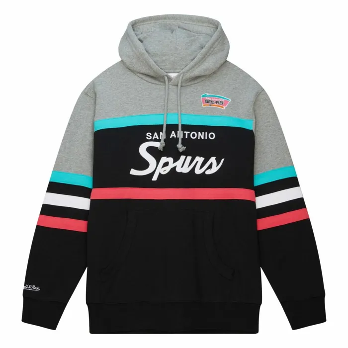 Men039s Hoodies and Sweatshirts Mitchell and Ness Head Coach Hoodie San Antonio Spurs Men039s Hoodies and Sweatshirts Mitchell and Ness Head Coach Hoodie San Antonio Spurs