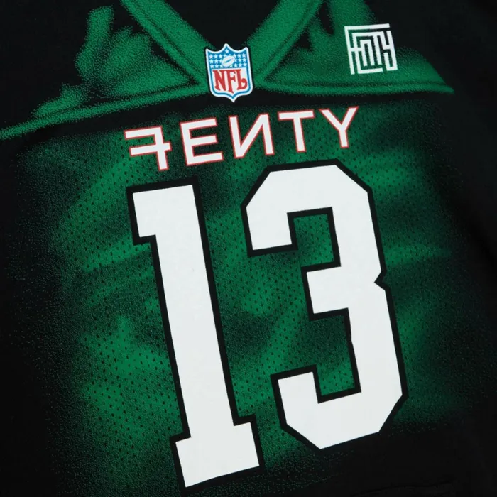 Men039s Hoodies and Sweatshirts Mitchell and Ness MandN X Fenty Jersey Hoodie