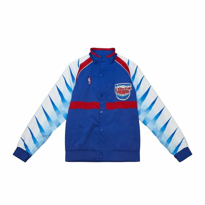 Men039s Jackets and Outerwear Mitchell and Ness Authentic New Jersey Nets 199091 Jacket