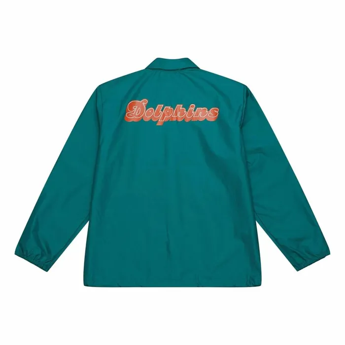 Men039s Jackets and Outerwear Mitchell and Ness Coaches Winbreaker Jacket Miami Dolphins Men039s Jackets and Outerwear Mitchell and Ness Coaches Winbreaker Jacket Miami Dolphins