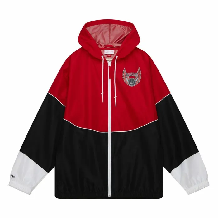 Men039s Jackets and Outerwear Mitchell and Ness Home Team Lightweight Windbreaker Portland Trail Blazers