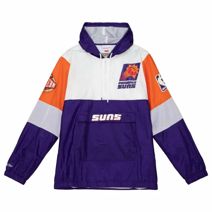 Men039s Jackets and Outerwear Mitchell and Ness HWC Night Surprise Win Windbreaker Phoenix Suns