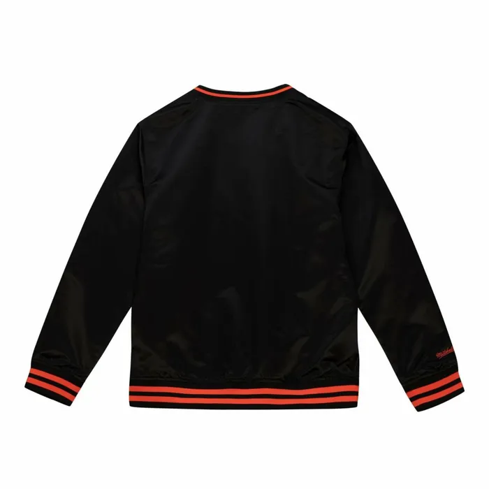 Men039s Jackets and Outerwear Mitchell and Ness Sideline Pullover Satin Jacket San Francisco Giants Men039s Jackets and Outerwear Mitchell and Ness Sideline Pullover Satin Jacket San Francisco Giants