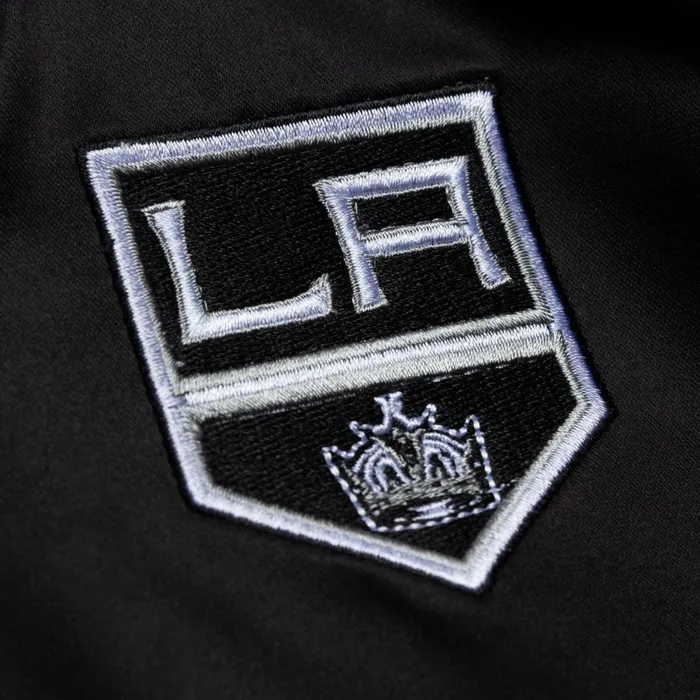Men039s Jackets and Outerwear Mitchell and Ness Special Script Light Weight Satin Jacket Los Angeles Kings Men039s Jackets and Outerwear Mitchell and Ness Special Script Light Weight Satin Jacket Los Angeles Kings