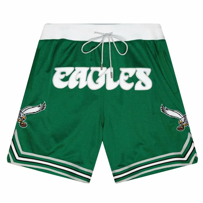 Men039s Just Don Mitchell and Ness Just Don Throwbacks Shorts Philadelphia Eagles
