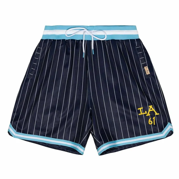 Men039s MandN Brand Mitchell and Ness MandN X Fred Segal Pinstripe Shorts