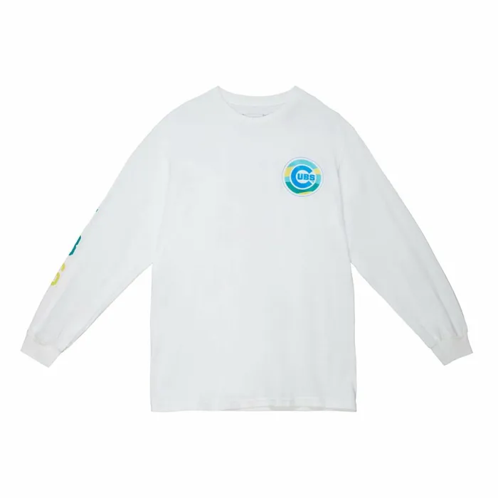 Men039s MLB Mitchell and Ness Complexcon Cubs LS Tee Chicago Cubs