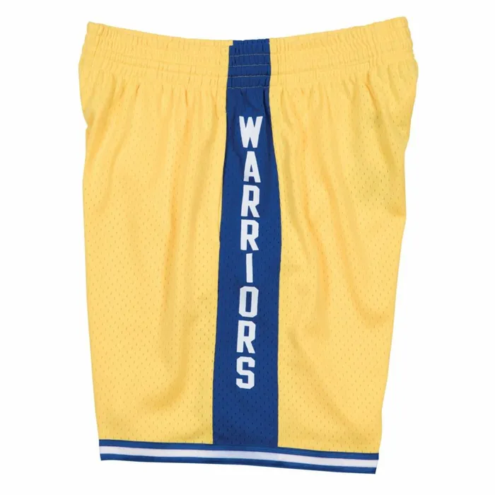 Men039s NBA Swingman Mitchell and Ness Swingman Shorts Golden State Warriors Home 197475