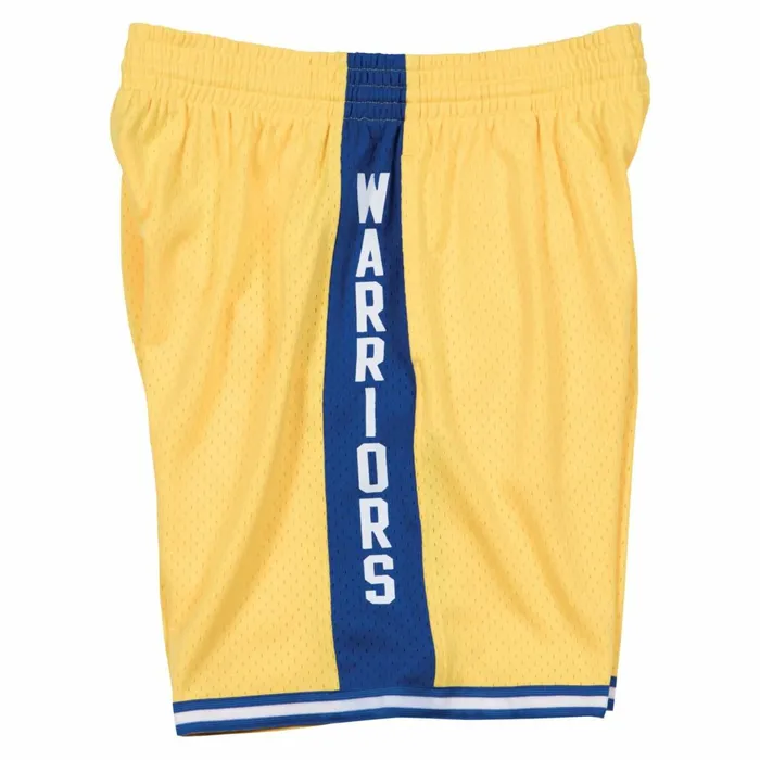Men039s NBA Swingman Mitchell and Ness Swingman Shorts Golden State Warriors Home 197475