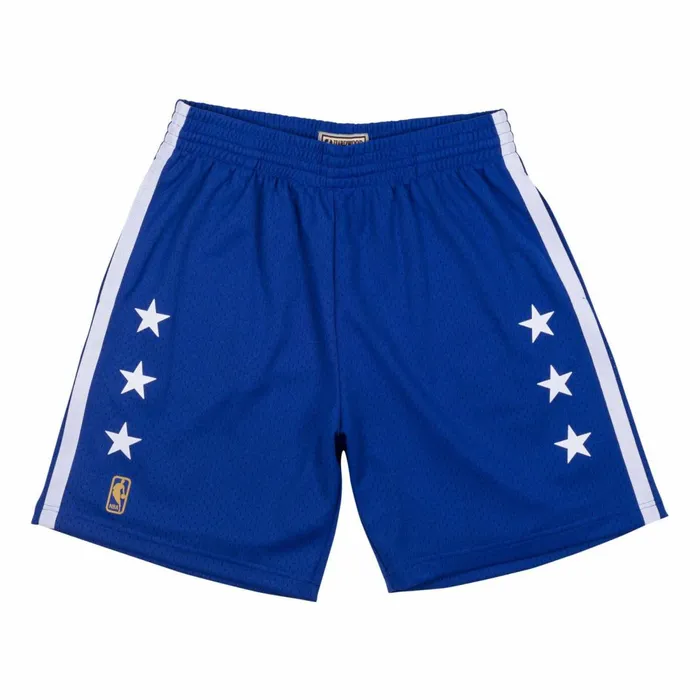 Men039s NBA Swingman Mitchell and Ness Swingman Shorts Washington Bullets 199697
