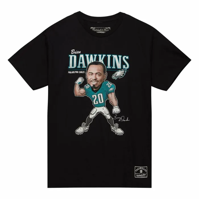 Men039s NFL Mitchell and Ness Caricatures Tee Philadelphia Eagles Brian Dawkins Men039s NFL Mitchell and Ness Caricatures Tee Philadelphia Eagles Brian Dawkins