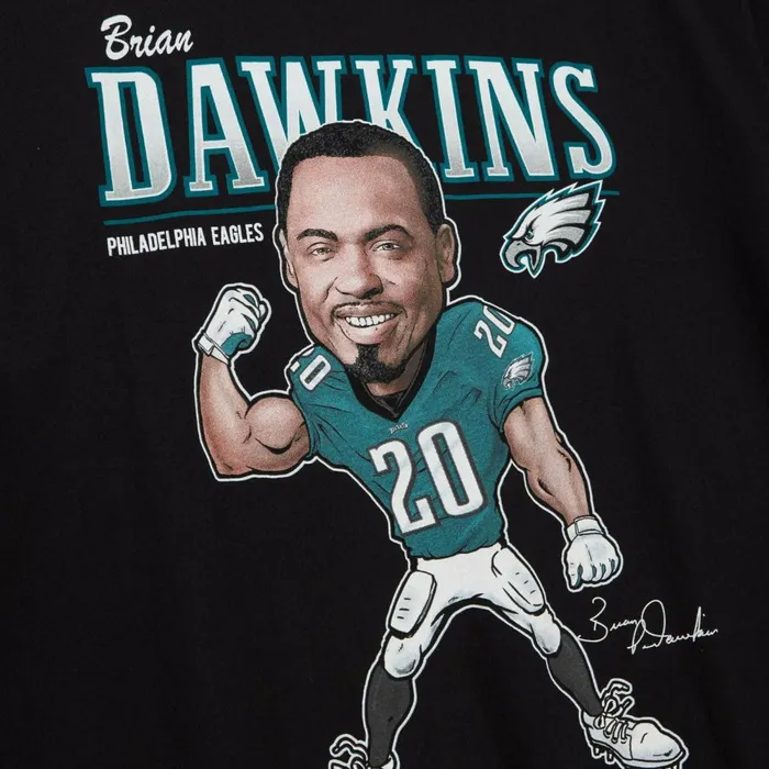 Men039s NFL Mitchell and Ness Caricatures Tee Philadelphia Eagles Brian Dawkins Men039s NFL Mitchell and Ness Caricatures Tee Philadelphia Eagles Brian Dawkins