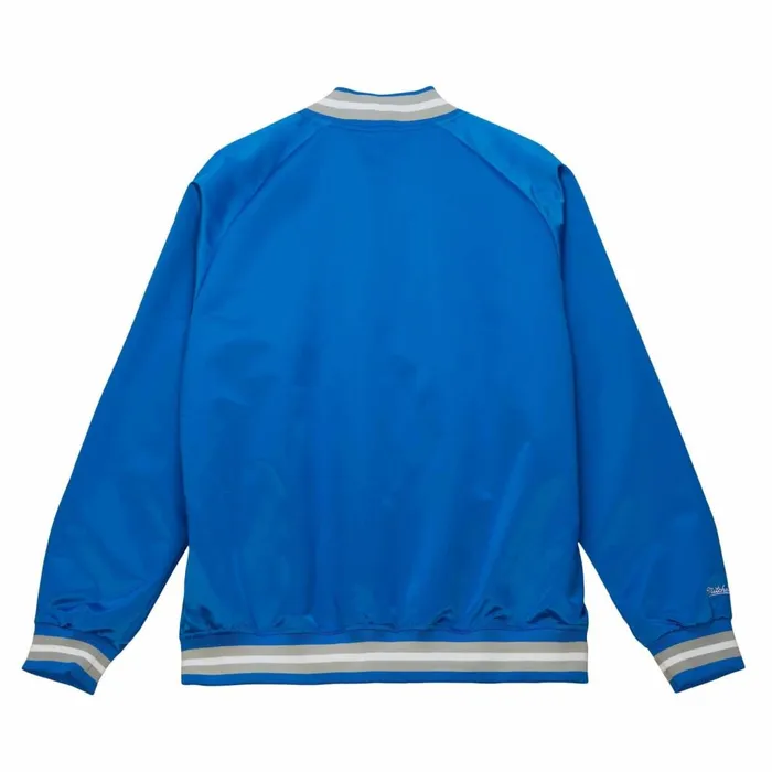 Men039s NFL Mitchell and Ness Lightweight Satin Jacket Detroit Lions Men039s NFL Mitchell and Ness Lightweight Satin Jacket Detroit Lions