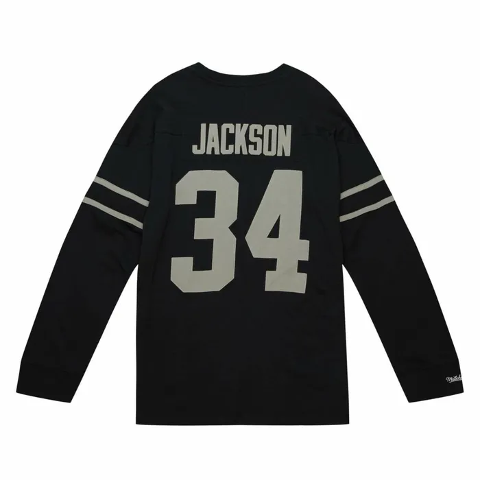 Men039s NFL Mitchell and Ness NandN Longsleeve Tee Los Angeles Raiders 1988 Bo Jackson Men039s NFL Mitchell and Ness NandN Longsleeve Tee Los Angeles Raiders 1988 Bo Jackson