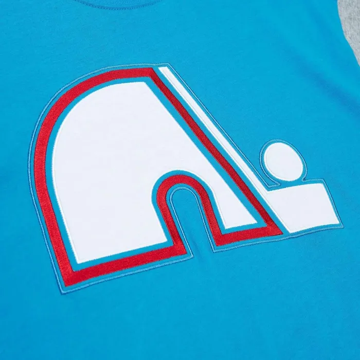 Men039s NHL Mitchell and Ness Color Blocked SS Tee Quebec Nordiques Men039s NHL Mitchell and Ness Color Blocked SS Tee Quebec Nordiques