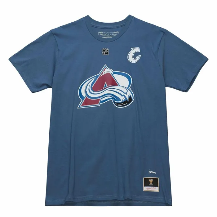 Men039s NHL Mitchell and Ness Name and Number Tee Colorado Avalanche Joe Sakic Men039s NHL Mitchell and Ness Name and Number Tee Colorado Avalanche Joe Sakic