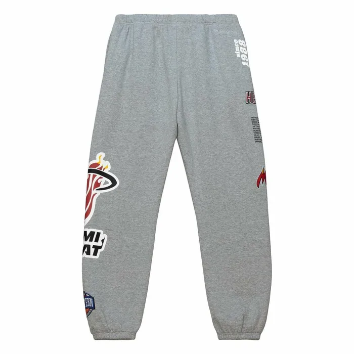 Men039s Pants Mitchell and Ness Team Origins Fleece Pant Miami Heat Men039s Pants Mitchell and Ness Team Origins Fleece Pant Miami Heat
