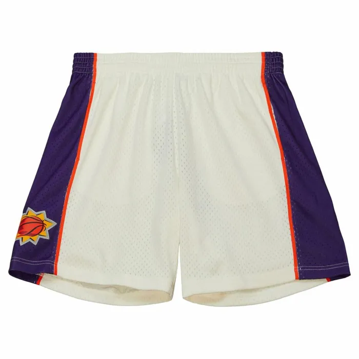 Men039s Shorts Mitchell and Ness Cream Swingman Shorts Phoenix Suns 2001