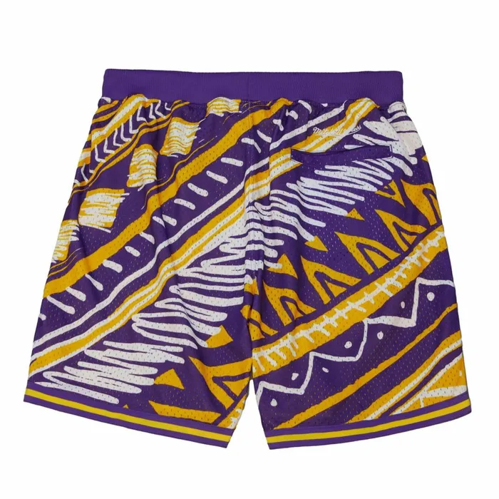 Men039s Shorts Mitchell and Ness Game Day Pattern Short Louisiana State University