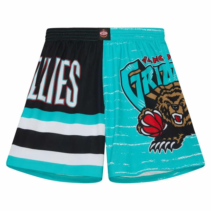 Men039s Shorts Mitchell and Ness Jumbotron 30 Shorts Vancouver Grizzlies