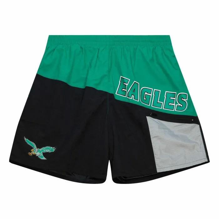 Men039s Shorts Mitchell and Ness Nylon Utility Shorts Philadelphia Eagles