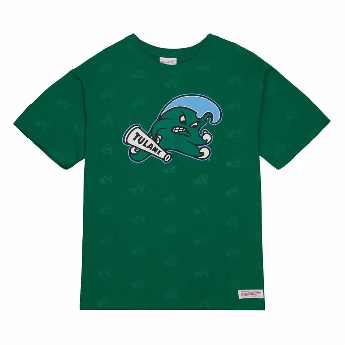 Men039s TShirts and Tops Mitchell and Ness AOP SS Top Tulane University