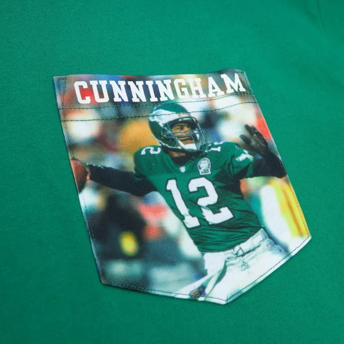 Men039s TShirts and Tops Mitchell and Ness Premium Pocket Photo Tee Philadelphia Eagles Randall Cunningham Men039s TShirts and Tops Mitchell and Ness Premium Pocket Photo Tee Philadelphia Eagles Randall Cunningham