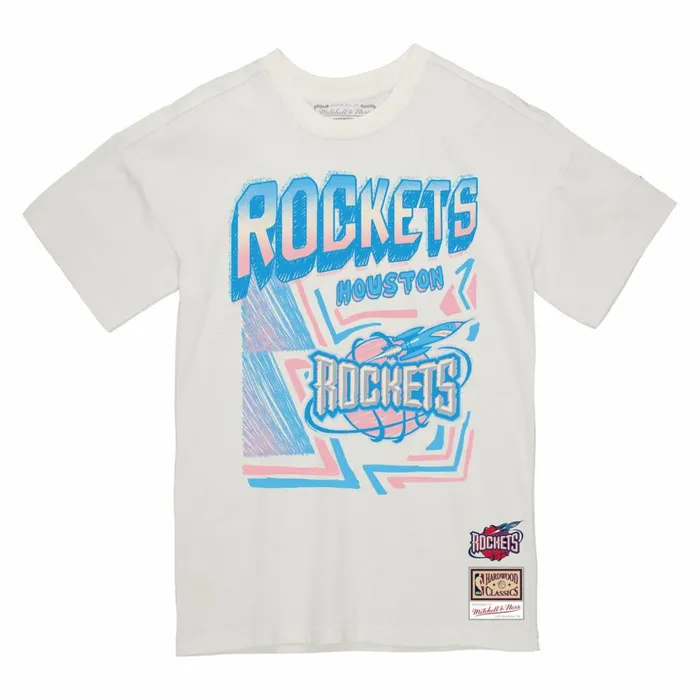 Men039s TShirts and Tops Mitchell and Ness Sidewalk Sketch Tee Houston Rockets Men039s TShirts and Tops Mitchell and Ness Sidewalk Sketch Tee Houston Rockets