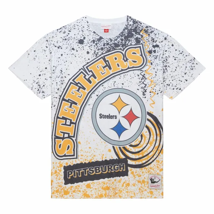 Men039s TShirts and Tops Mitchell and Ness Team Burst Sublimated SS Tee Pittsburgh Steelers Men039s TShirts and Tops Mitchell and Ness Team Burst Sublimated SS Tee Pittsburgh Steelers