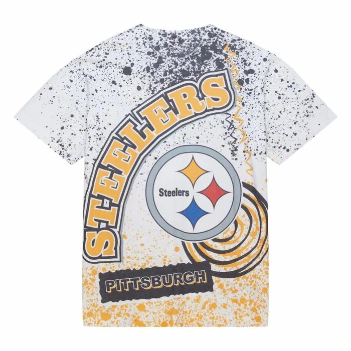 Men039s TShirts and Tops Mitchell and Ness Team Burst Sublimated SS Tee Pittsburgh Steelers Men039s TShirts and Tops Mitchell and Ness Team Burst Sublimated SS Tee Pittsburgh Steelers