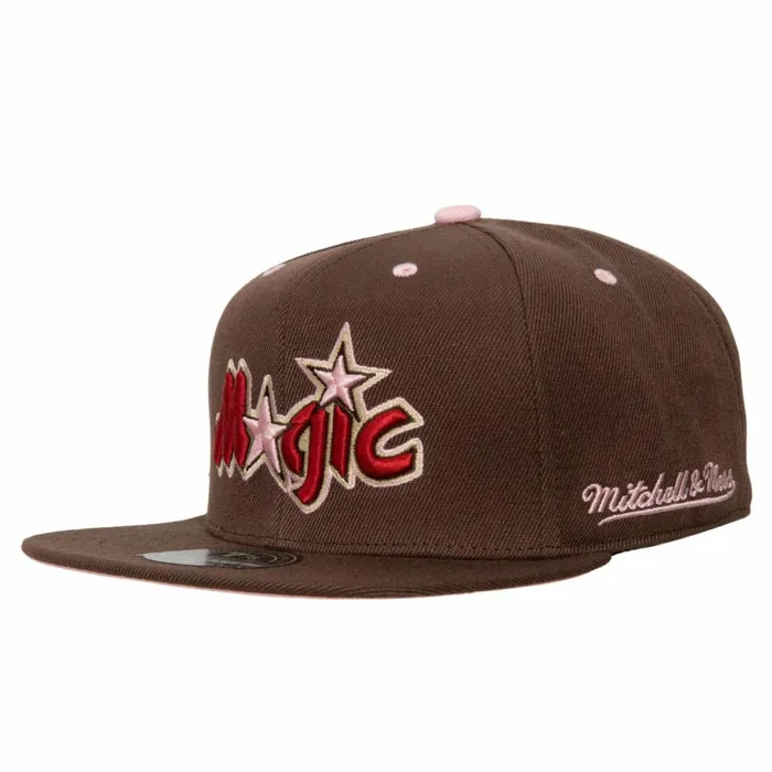 Men039sWomen039s Fitted 163 Styles Mitchell and Ness Brown Sugar Bacon Fitted Hat HWC Orlando Magic Men039sWomen039s Fitted 163 Styles Mitchell and Ness Brown Sugar Bacon Fitted Hat HWC Orlando Magic