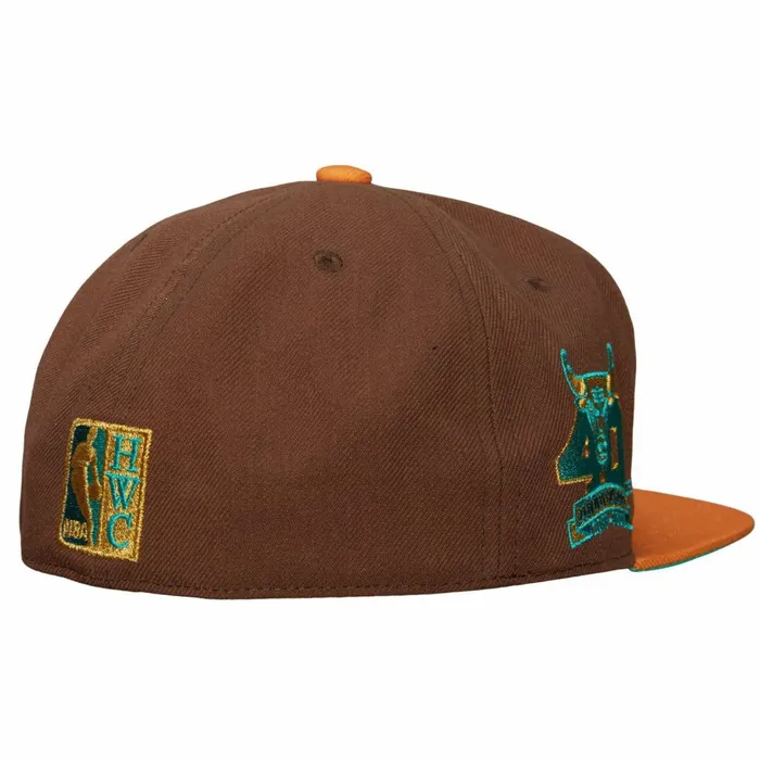 Men039sWomen039s Fitted 163 Styles Mitchell and Ness Copper Top Fitted HWC Chicago Bulls
