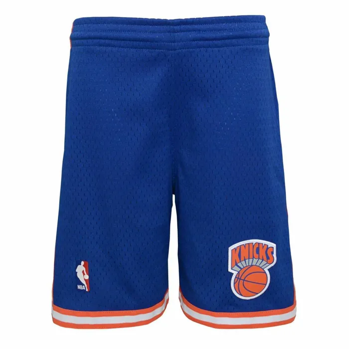 Men039sYouth NBA Swingman Mitchell and Ness Swingman New York Knicks Road 199192 Shorts