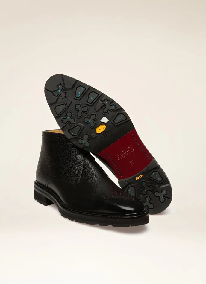Men Bally Boots Midres 8211 Leather Boots In Black