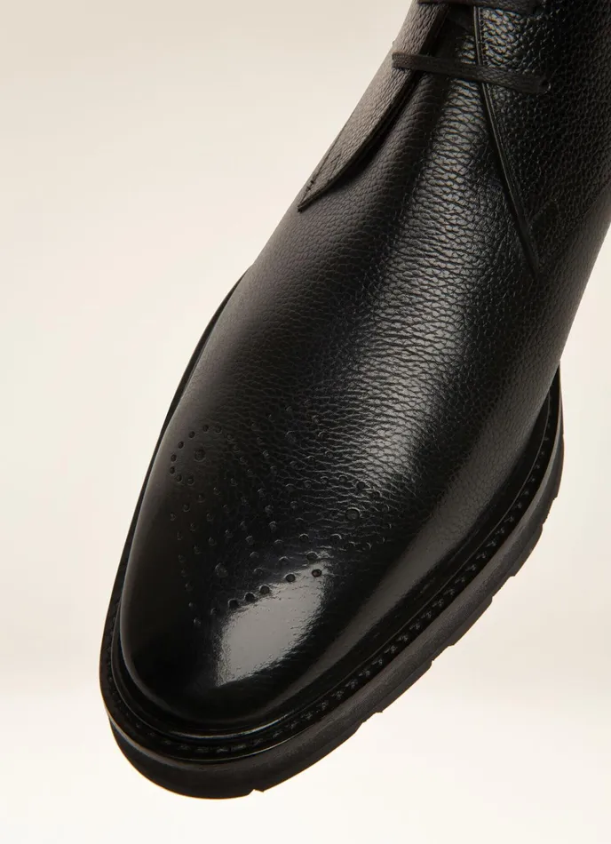 Men Bally Boots Midres 8211 Leather Boots In Black