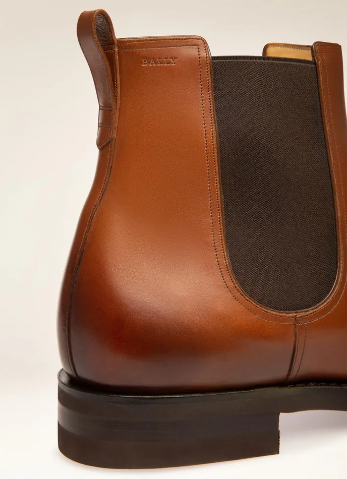 Men Bally Boots Scavone 8211 Leather Boots In Brown