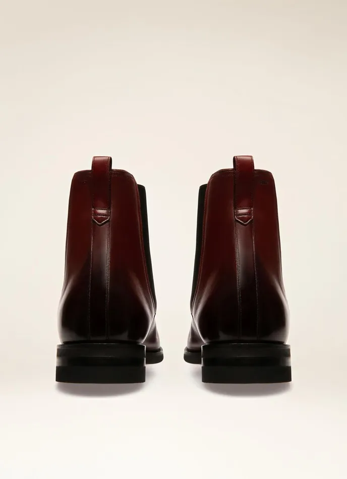 Men Bally Boots Scavone 8211 Leather Boots In Heritage Red