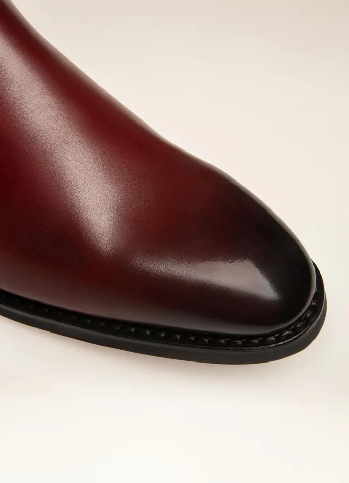 Men Bally Boots Scavone 8211 Leather Boots In Heritage Red