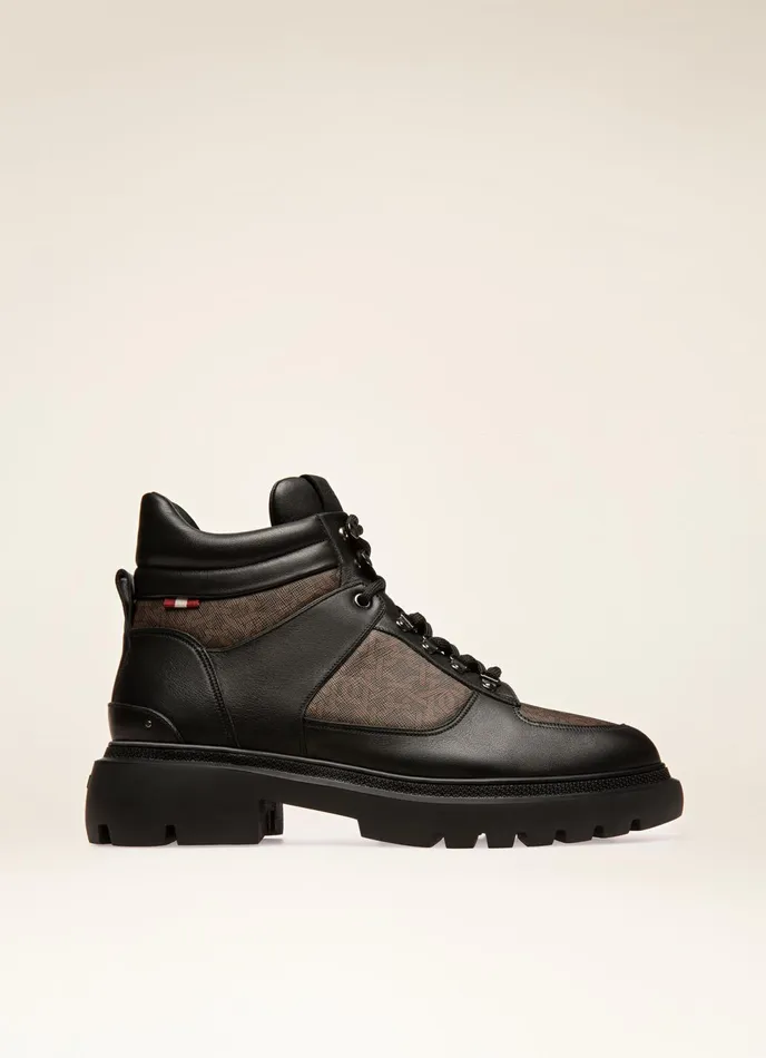 Men Bally Boots Valensy 8211 Leather Boots In Black