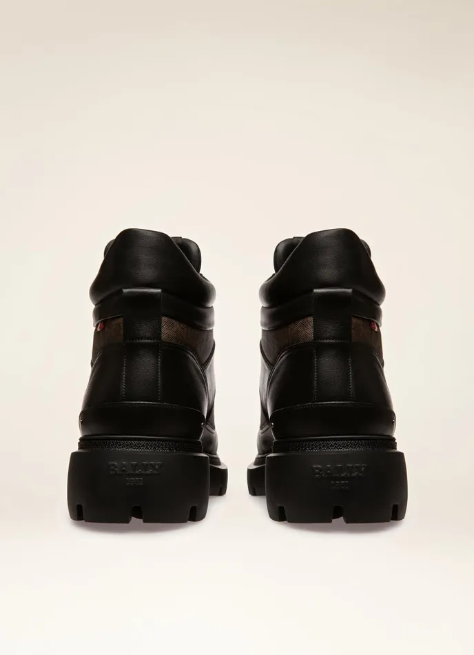 Men Bally Boots Valensy 8211 Leather Boots In Black