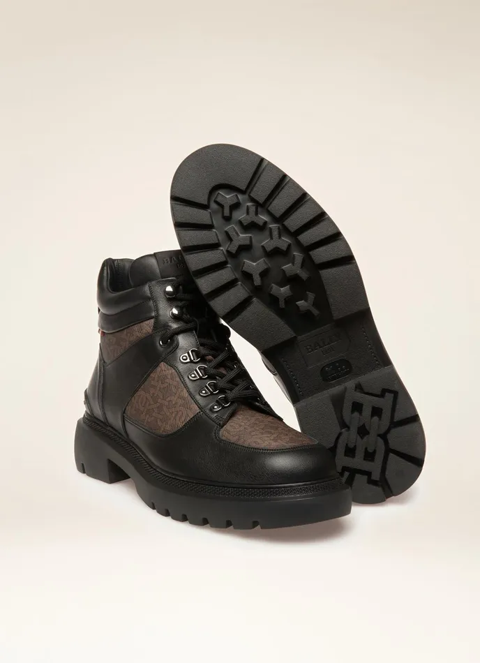 Men Bally Boots Valensy 8211 Leather Boots In Black