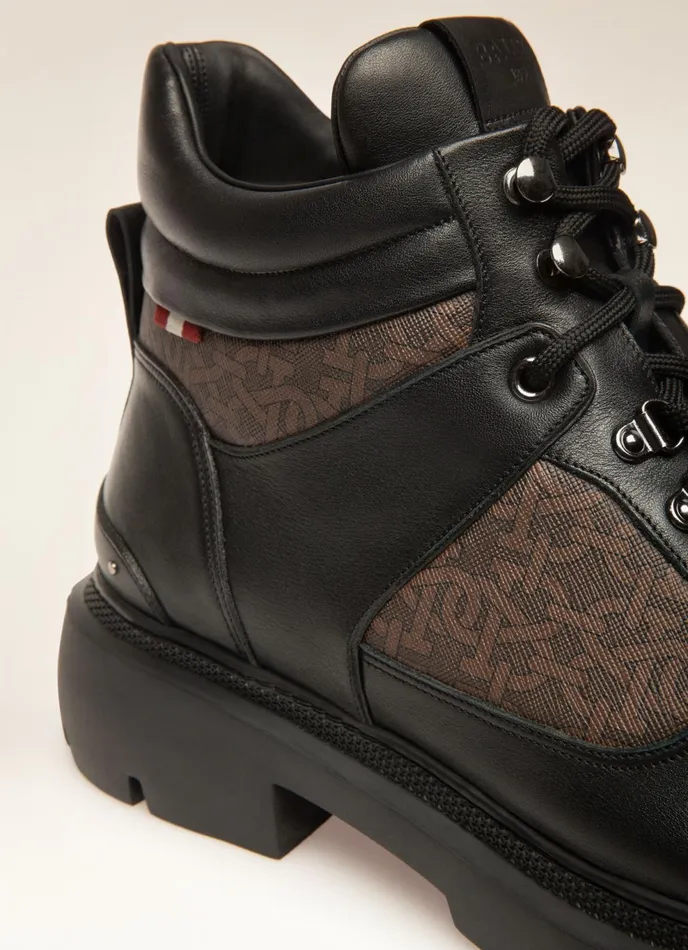 Men Bally Boots Valensy 8211 Leather Boots In Black