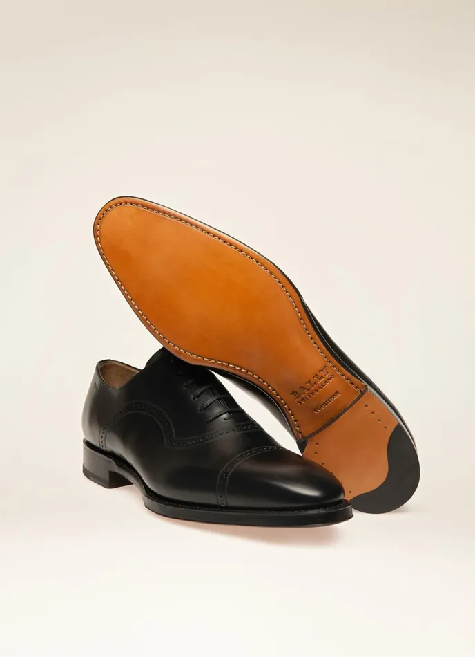 Men Bally LaceUps And Monks Scanio 8211 Leather Oxford Laceup Shoe In Black