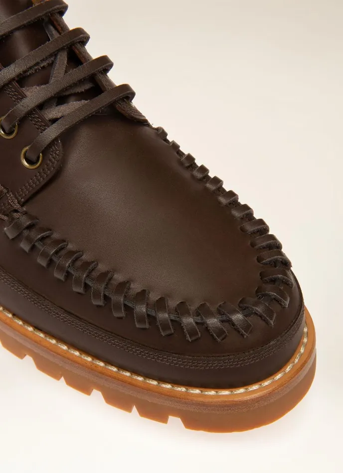 Men Bally LaceUps And Monks Tristan 8211 Leather Moccasins In Brown