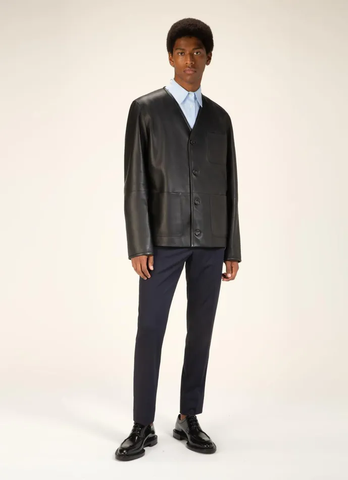 Men Bally Leather Soft Leather Jacket 8211 Leather Outerwear In Black