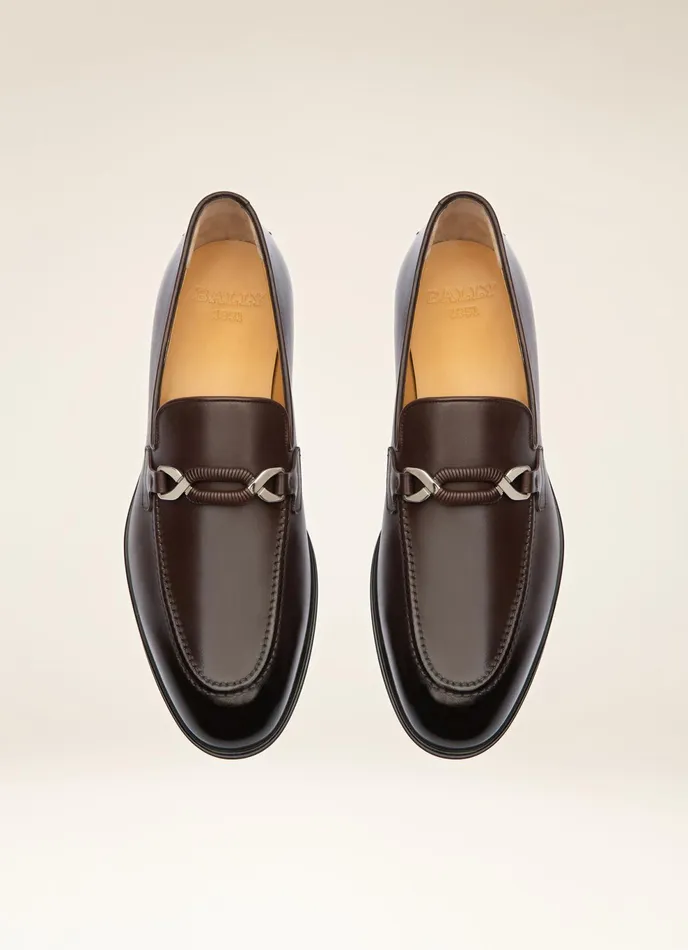 Men Bally Loafers And Moccasins Wernof 8211 Leather Loafers In Brown