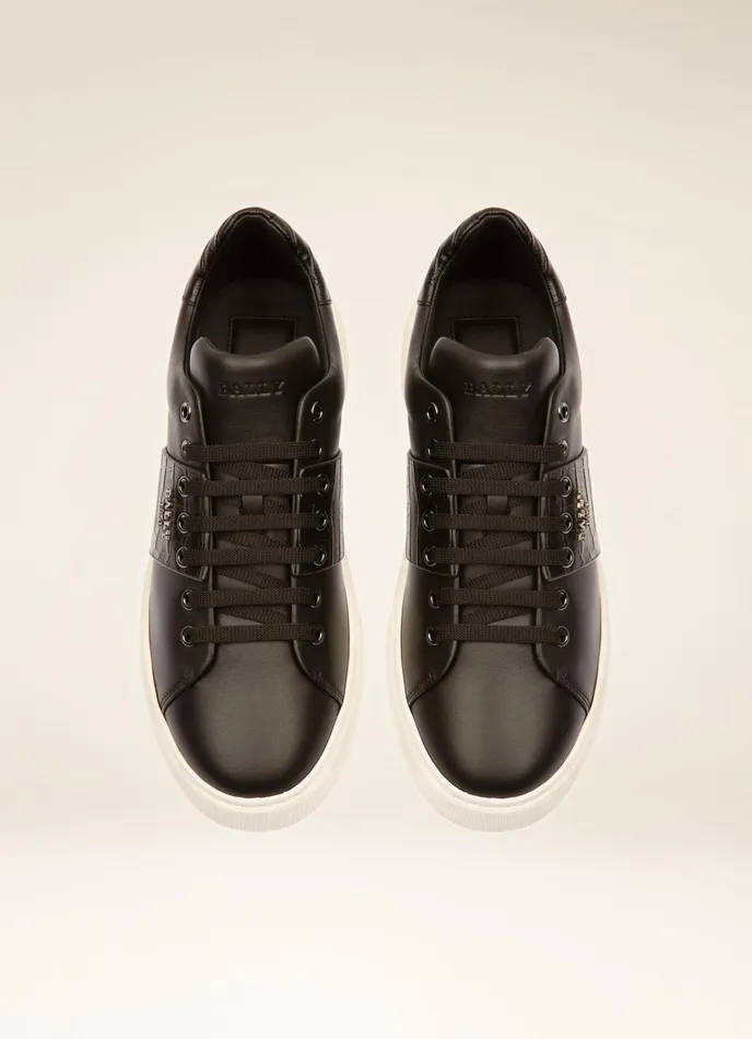 Men Bally Sneakers Mattye 8211 Leather Sneakers In Black