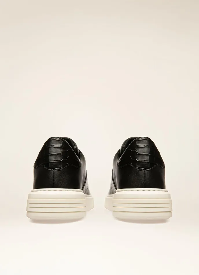 Men Bally Sneakers Mattye 8211 Leather Sneakers In Black