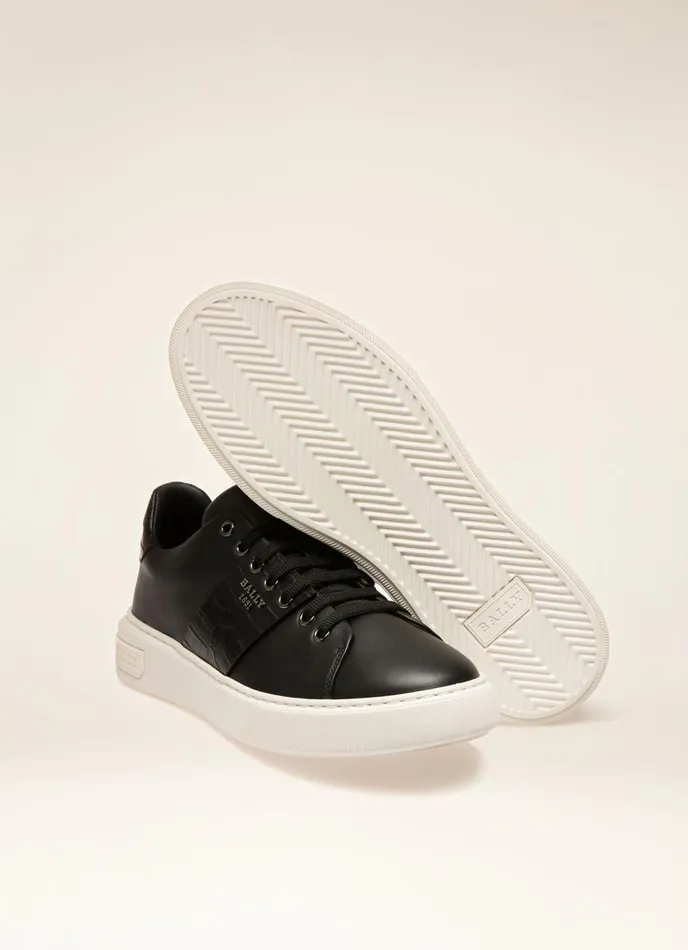 Men Bally Sneakers Mattye 8211 Leather Sneakers In Black